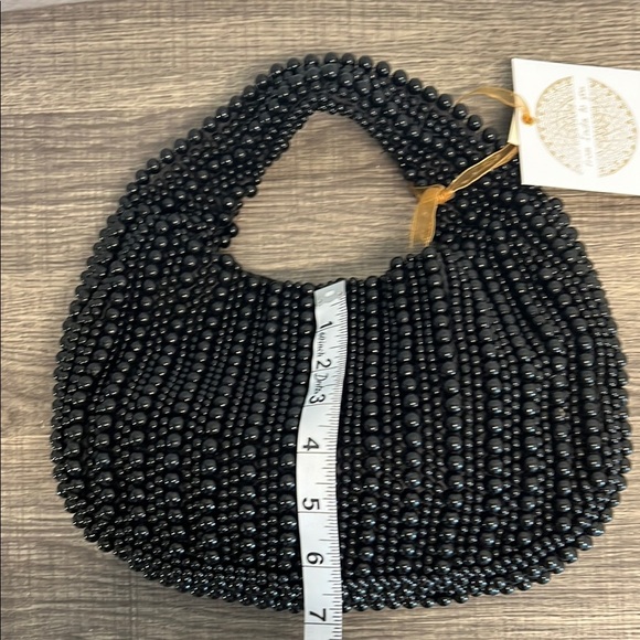 Stunning Black Beaded Hobo Bag 🖤 - Picture 7 of 7